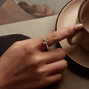 925 Sterling Silver Ring with 0.6 Carat CZ for Women-7