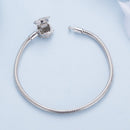 925 Sterling Silver Pavé Setting CZ Bracelet for Women - 17.0 Size, 170mm Length, 3mm Chain Thickness-5