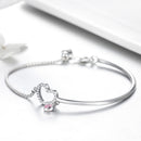 925 Sterling Silver Bracelet 19cm for Women-6