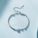 925 Sterling Silver Adjustable Moissanite & Natural Pearl Bracelet for Women-2