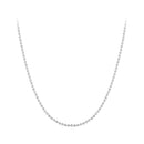 925 Sterling Silver Plated Platinum Necklace 400+50mm for Women-1