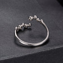 925 Sterling Silver Moissanite 0.06 Carat Ring for Women, Size E-4