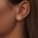 925 Sterling Silver Plated White Gold Earrings for Women-7