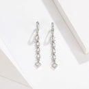 925 Sterling Silver Earrings with Pavé Set CZ-3