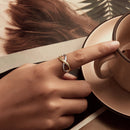 925 Sterling Silver Plated White Gold Ring for Women-5