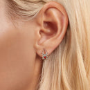 925 Sterling Silver Earrings with Pavé Setting CZ and Enamel Process-8