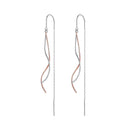 925 Sterling Silver Earrings 56*10mm Plated Platinum Rose Gold for Women-1