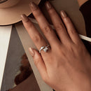 925 Sterling Silver 2mm Pave Setting CZ Ring-5