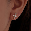 925 Sterling Silver 0.30 Carat Genuine Moissanite Earrings for Women-5