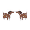 925 Sterling Silver Enamel Oxidized Earrings for Women-1
