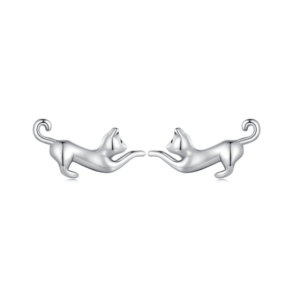 925 Sterling Silver Oxidized Earrings - 7*11mm for Women