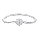 925 Sterling Silver White Gold Plated 17cm CZ Pavé Bracelet for Women-1