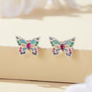 925 Sterling Silver Earrings with Enamel and CZ for Women-4