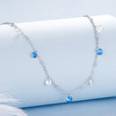 925 Sterling Silver & White Gold Plated Adjustable Layered CZ Necklace for Women-2