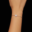 925 Sterling Silver Moissanite 0.5ct Bracelet with Pavé Setting for Women-6