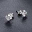 925 Sterling Silver 0.05ct Moissanite & Freshwater Pearl Earrings for Women-3
