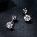 925 Sterling Silver Moissanite 0.15ct/0.027ct Earrings for Women-4