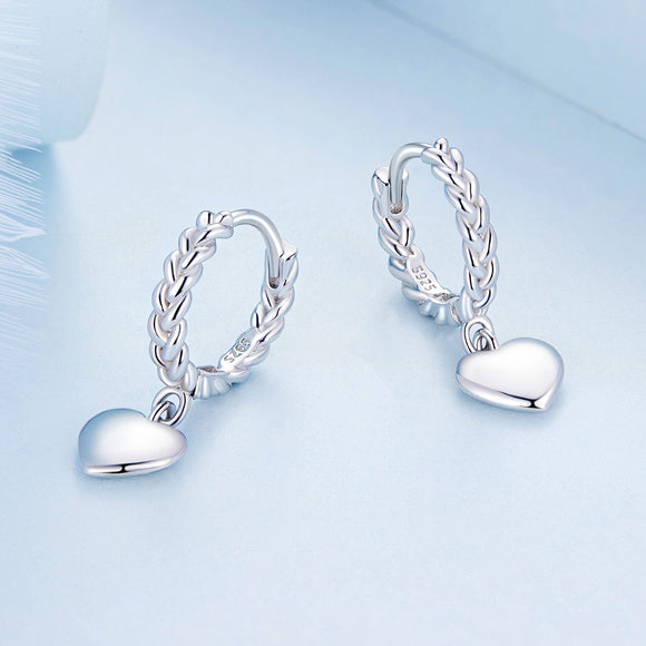 S925 Sterling Silver Earrings for Women with Platinum Plating