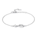 925 Sterling Silver Adjustable Bracelet with Pavé Set CZ for Women-3