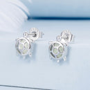 925 Sterling Silver Luminous Stone Earrings-5