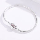 925 Sterling Silver Bracelet 17.0cm for Women-7
