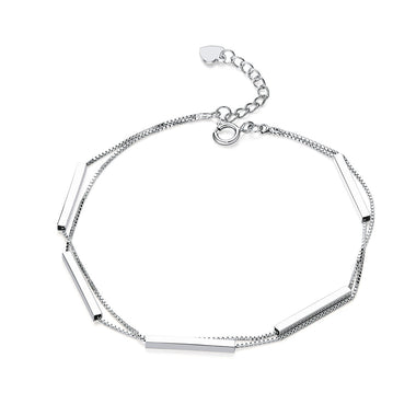 925 Sterling Silver Bracelet 20cm for Women