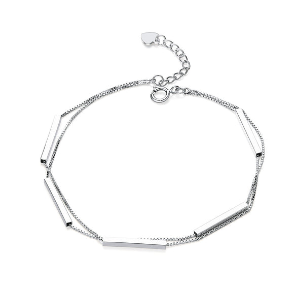 925 Sterling Silver Bracelet 20cm for Women