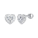 925 Sterling Silver Moissanite 0.15ct Earrings for Women-1