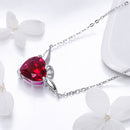 925 Sterling Silver Adjustable Necklace 37-45cm with 1.4*2cm Pendant for Women-4