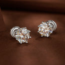 S925 Silver 0.5 Carat Moissanite Earrings 6.0mm for Women-7