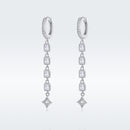 925 Sterling Silver Earrings with Pavé Set CZ-4