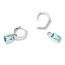 925 Sterling Silver Earrings with Pavé Setting CZ-4