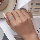 925 Sterling Silver Ring with CZ - Size 6.0 - Classic Style for Women-6