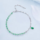 925 Sterling Silver Bracelet with Pavé Setting CZ - 210mm - for Women-3