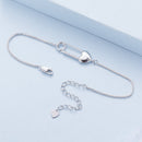 925 Sterling Silver Bracelet with CZ Pendant - 160mm Length and 8x26mm Pendant Size for Women-4