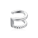925 Sterling Silver Plated Platinum CZ Earrings for Women-1