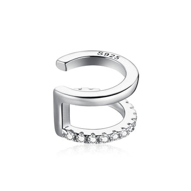 925 Sterling Silver Plated Platinum CZ Earrings for Women