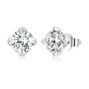 925 Sterling Silver 0.50 Carat Moissanite Earrings for Women-3