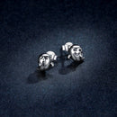 925 Sterling Silver Oxidized Silver Earrings-7