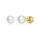 925 Sterling Silver Quality Shell Pearl Earrings for Women-4