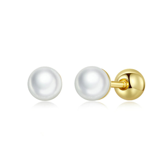 925 Sterling Silver Quality Shell Pearl Earrings for Women