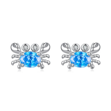 925 Sterling Silver White Gold Plated CZ Earrings for Women