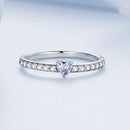925 Sterling Silver Oxidized Ring with Pavé Setting CZ, Size 6 for Women-2
