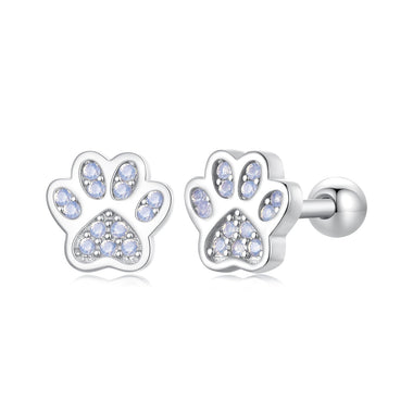 925 Sterling Silver Nano Opal Stone Earrings 6mm - 0