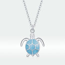 925 Sterling Silver Adjustable Necklace with Pavé CZ and Enamel, 44cm-4