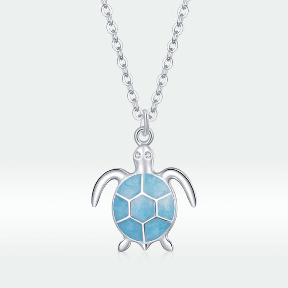 925 Sterling Silver Adjustable Necklace with Pavé CZ and Enamel, 44cm