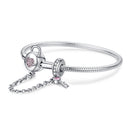 925 Sterling Silver Bracelet 17cm for Women-2