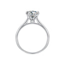925 Sterling Silver Moissanite 1 Carat Ring Size 6 for Women-2