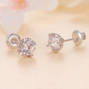 925 Sterling Silver Moissanite 0.50 Carat Earrings for Women-4