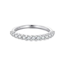 925 Sterling Silver Moissanite 0.03ct Ring Size 6A for Women-3